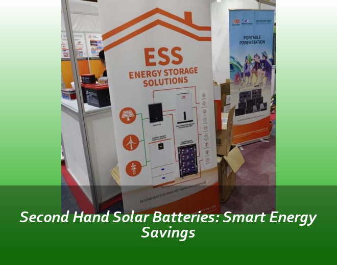 Second Hand Solar Batteries: Smart Energy Savings